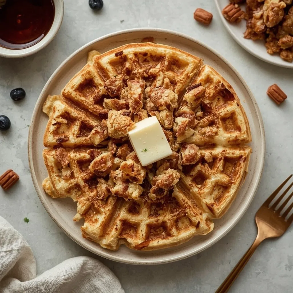 Gordon Ramsay Leftover Stuffing Waffles