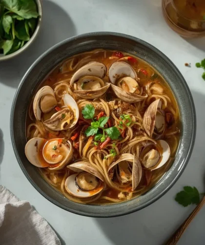 Gordon Ramsay Spicy Clam Noodle Soup