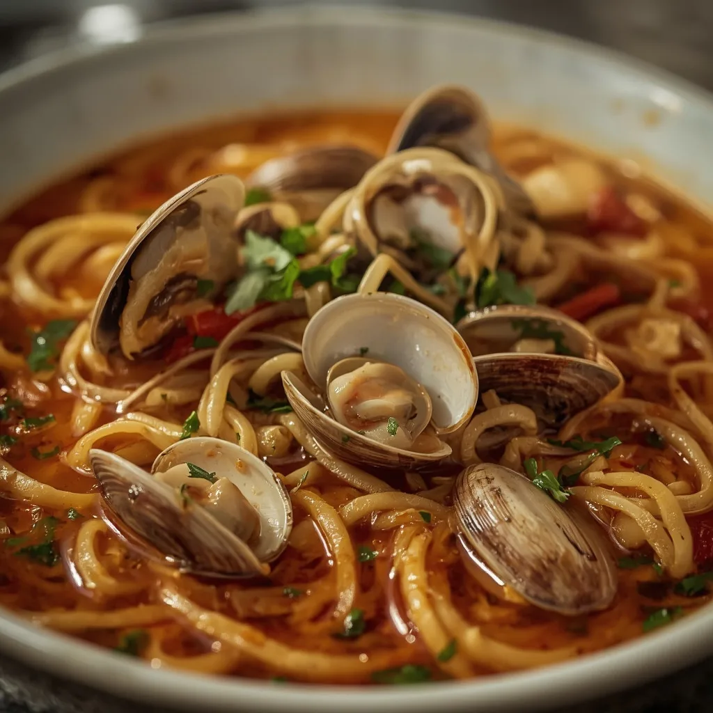 Gordon Ramsay Spicy Clam Noodle Soup