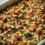 Green Bean Casserole for a Crowd - recipe card