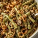Green Bean Casserole from Scratch - recipe card
