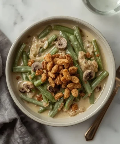 Green Bean Casserole with Cream of Chicken Soup