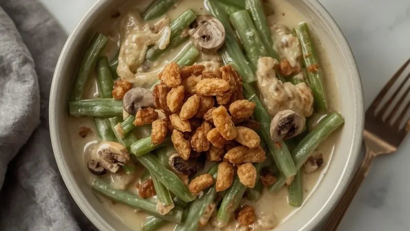 Green Bean Casserole with Cream of Chicken Soup