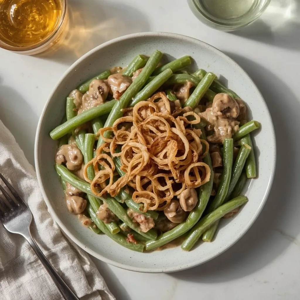 Green Bean Casserole with Fresh Green Beans