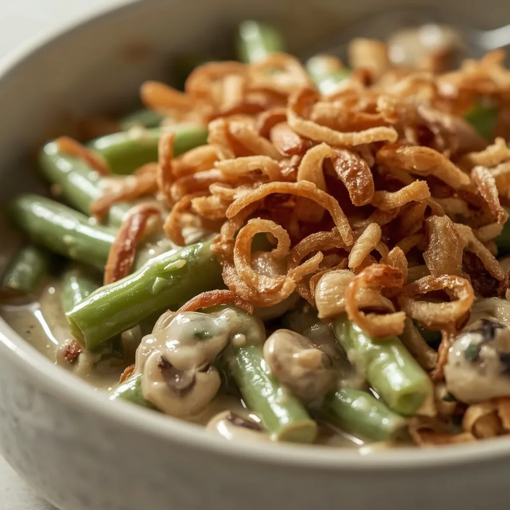 Green Bean Casserole with Fresh Green Beans