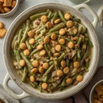 Green Bean Casserole with Ritz Cracker Topping