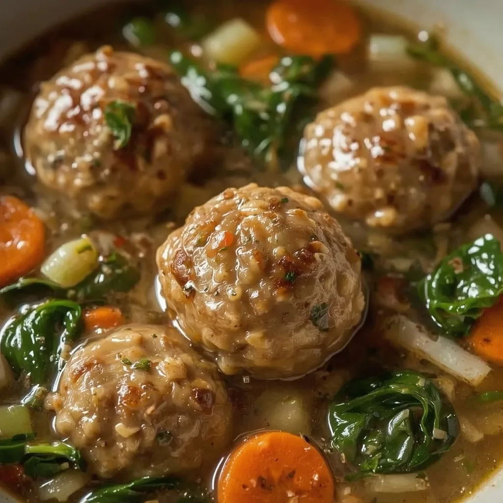 Italian Wedding Soup with Turkey Meatballs