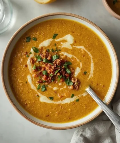 Lebanese Lentil Soup (Shorbat Adas)
