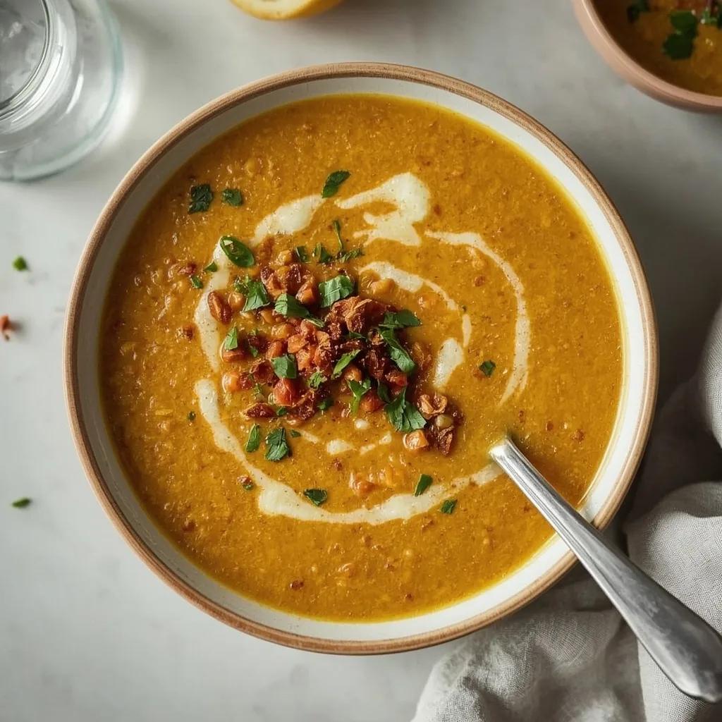 Lebanese Lentil Soup (Shorbat Adas)