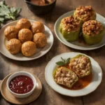 Leftover turkey and stuffing recipes including stuffing balls, stuffing muffins and stuffed peppers
