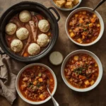 Leftover turkey crockpot recipes including turkey and dumplings, chili and stew