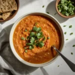 Slow Cooker Creamy Tomato Lentil Soup