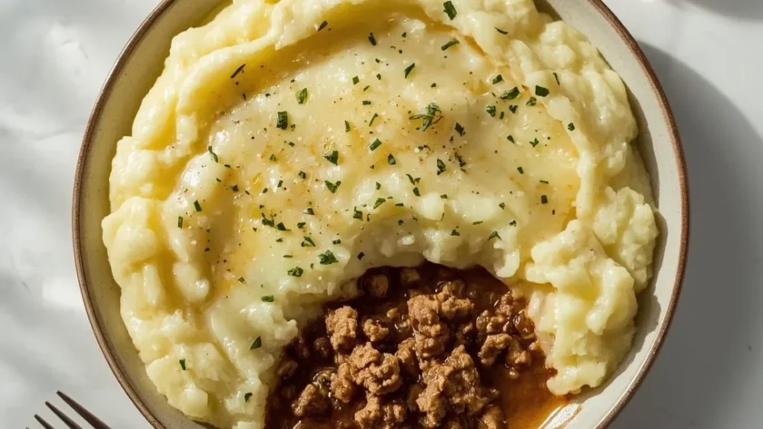 Turkey Shepherd's Pie with Parmesan Mashed Potatoes